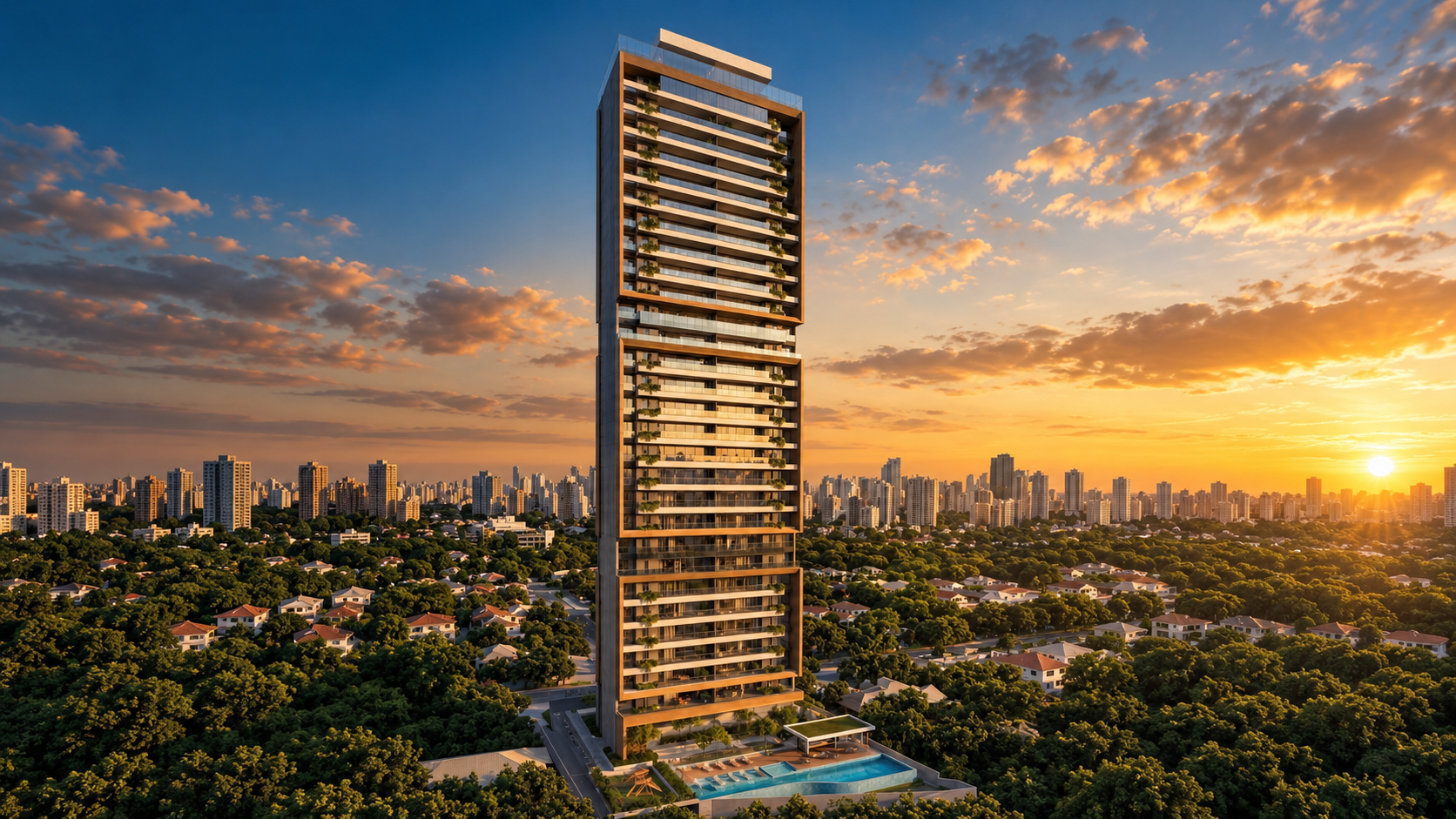 Fachada do empreendimento Mont Blanc Hill